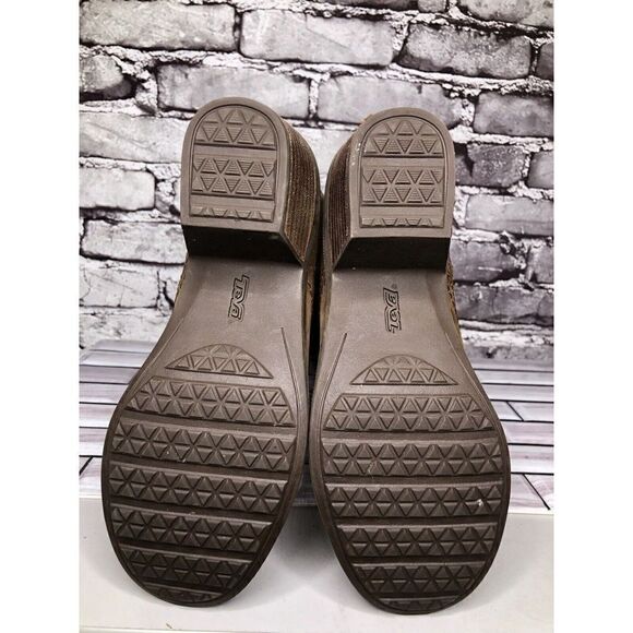 Teva Brown Leather Foxy Side Zip Tall Riding Boots Women Sz 5.5US/36.5EU 1013675 - Picture 14 of 16